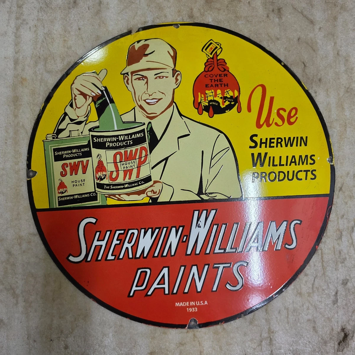 Sherwin Williams Sign In Original Advertising Signs (1930-1969) | eBay