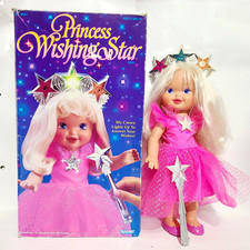 1995 Kenner Princess Wishing Star Doll w/ Wand  Original Box RARE Tested Good