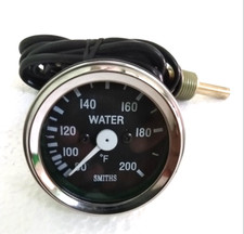 Water Temperature Gauge 200 F For Smith Black Chrome Bezel
