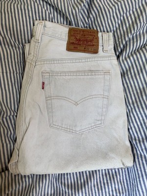 Vintage Levi's 501 W32 L30 Ice Blue Jeans Made in USA 1992 Bleach Wash 553