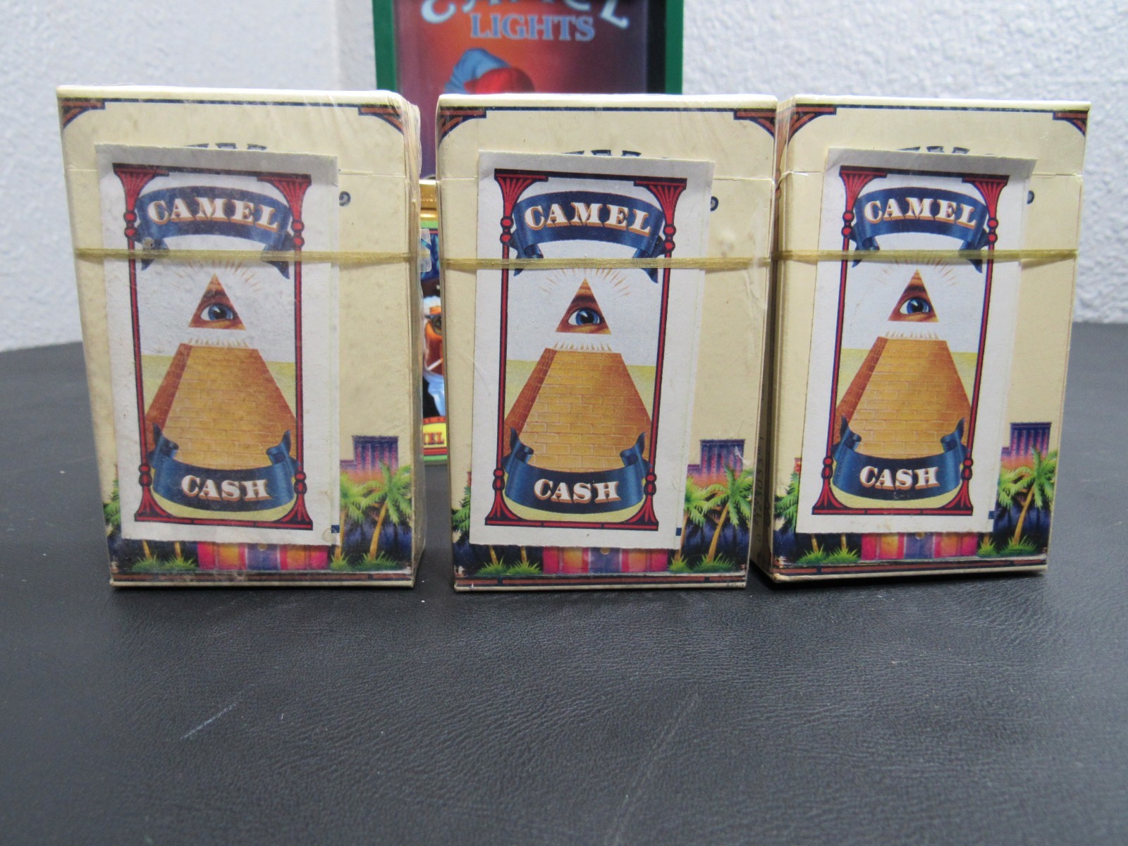 3 Vintage Camel Collectible Cigarette Hard Packs - EMPTY