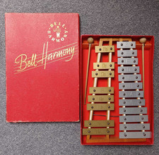 Xylophon Bell Harmony Glockenspiel Musikinstrument Vintage 60/70ziger Jahre TOP