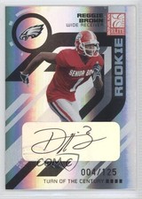 2005 Donruss Elite Rookie Turn of the Century 4/125 Reggie Brown #177 Auto 0o9