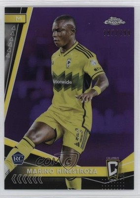 2024 Topps Chrome MLS Purple Refractor /199 Marino Hinestroza #89 Rookie RC 1g9t