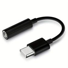 USB-C Type C Adapter Port to 3.5MM Aux Audio Jack Earphone Headphone Cable USB