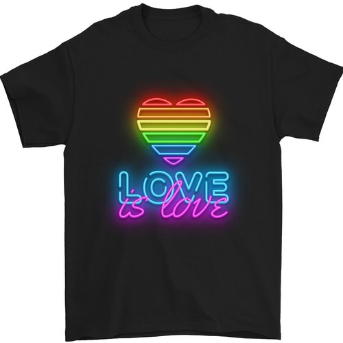 POWER FIST Gay Pride Flag Lesbian LGBT PRIDE Pugno' Maglietta da donna