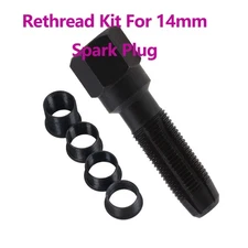 1PCS Car Spark Plug Re-Thread Rethreader Repair Tap Tool Reamer Inserts Kit 14MM