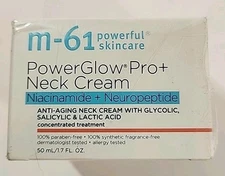 NEW M-61 Powerful Skincare PowerGlow Pro+ Neck Cream Concentrated Treatment 50mL