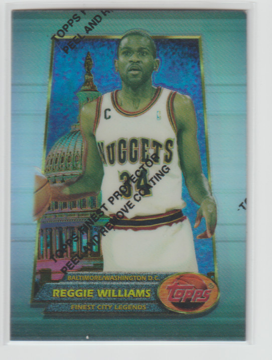 1994-95 Finest Refractor Denver Nuggets #52 Reggie Williams
