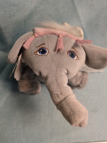 VTG 1998 Dreamsicles Angel Hugs Elephant Plush Stuffed Animal Toy with Wings - Picture 12 of 17