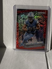2025 Panini Prizm Football – Amon-Ra St. Brown – Red Shimmer Parallel – /49 CG10
