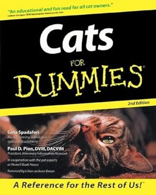Cats for Dummies (Howell Dummies Series), Spadafori, Gina & Pion, Paul D., Used;