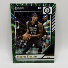 2024-25 Panini Donruss #131 Nicolas Claxton Holo Green Laser Brooklyn Nets
