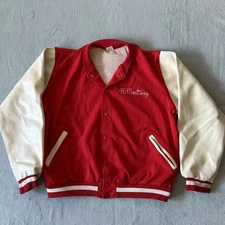 1960s VTG USA Russell Varsity Sports Jacket Mens Large R Martinez Chain stitch