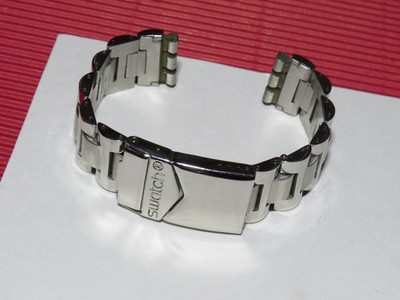 2nd HAND : ORIGINAL Swatch HAPPY JOE - 17 mm IRONY Faltschliessen Armband SMALL