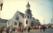 Old Orchard Beach,ME St. Margaret Church Tichnor York County Chrome Postcard