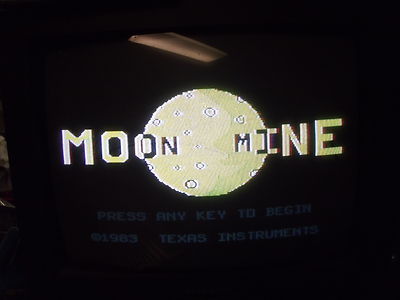 Cartouche De Jeu Texas Instruments TI-99/4A – Mine Lune, Testée (Bon état)