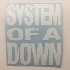 SYSTEM OF A DOWN Band Logo Die Cut Vinyl Sticker Classic Rock Roll Metal Punk