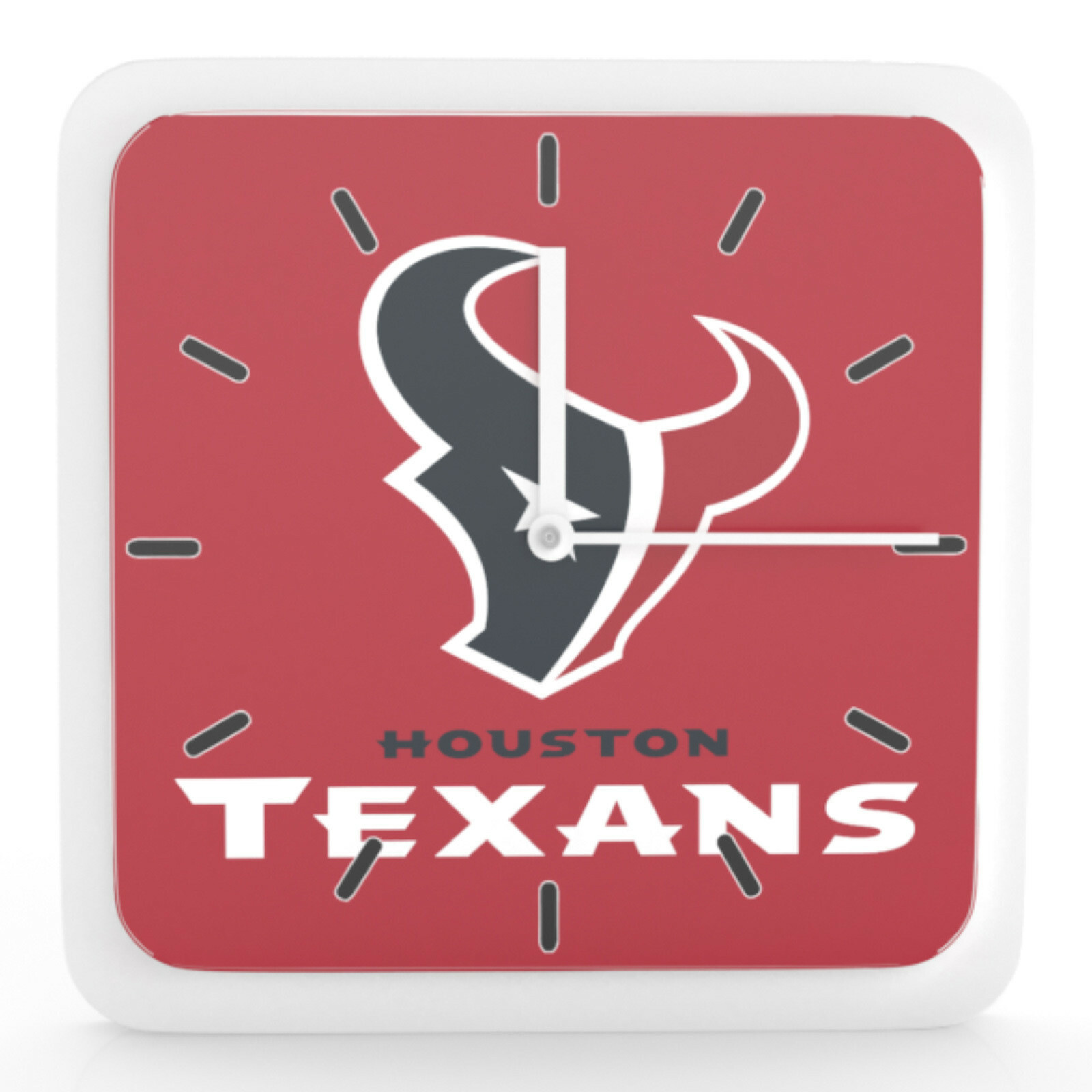 NFL Houston Texans Home Office Room Decor Wall Desk Clock Magnet 6"x6"