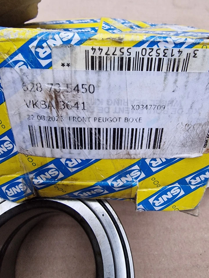 SNR FRONT WHEEL BEARING FOR PEUGEOT BOXER CITROEN JUMPER FIAT DUCATO VKBA3641 - Image 2 of 4