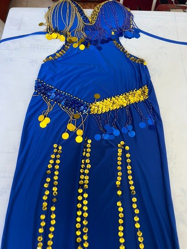 Egyptian Sexy belly dance costume, handmade beaded belly dance dress, بدلة رقص - Imagen 51 de 55