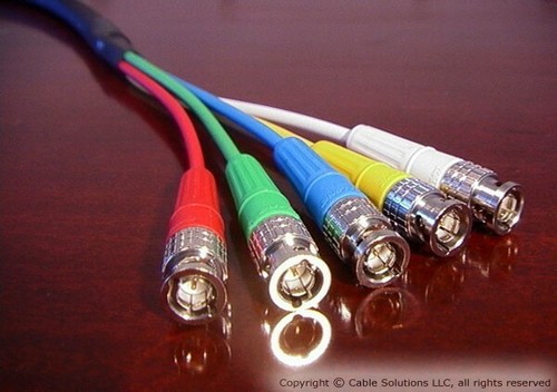 Canare V5-3C Jacketed RGBHV Video "Snake" Cable BNC/BNC or BNC/RCA 12m - Picture 5 of 6