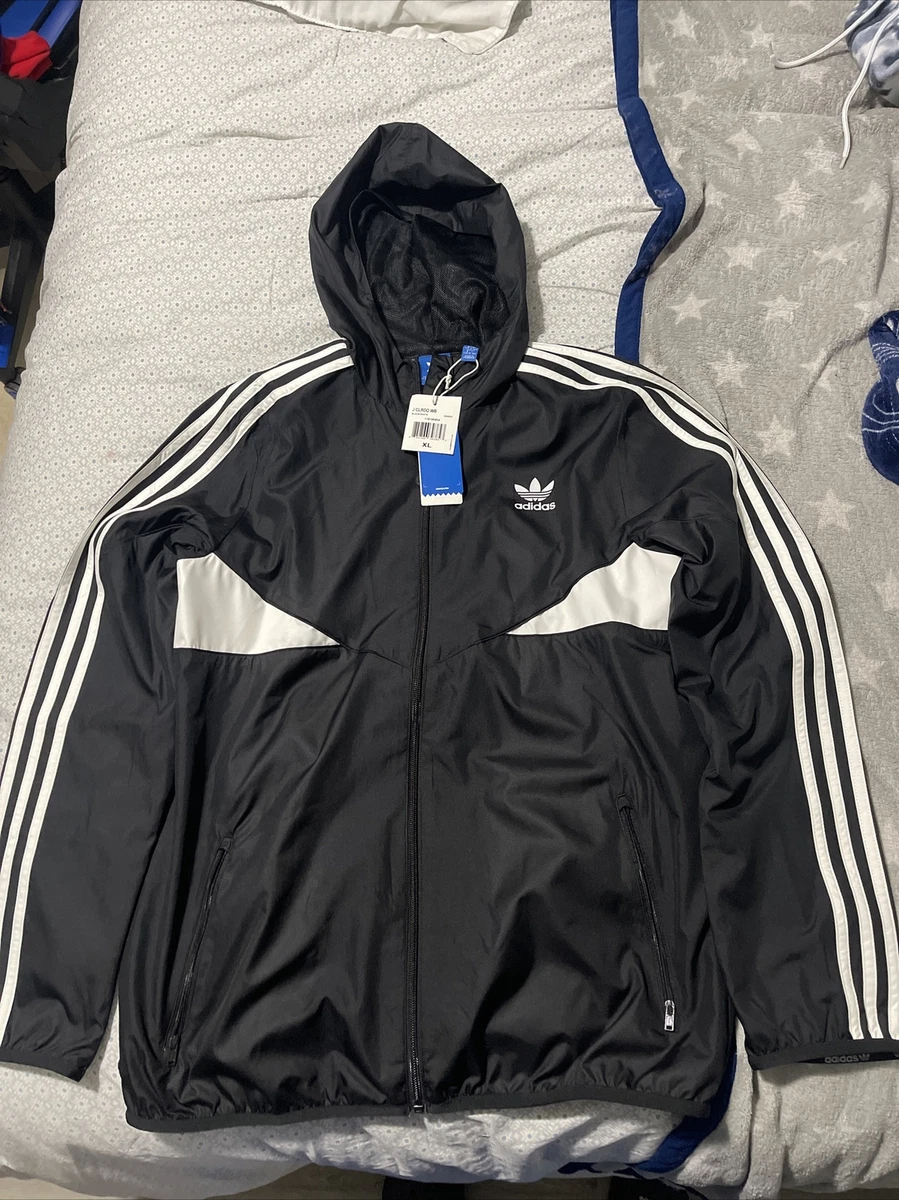 Adidas Junior Colorado Windbreaker Big Kids Jackets Black White bq8622