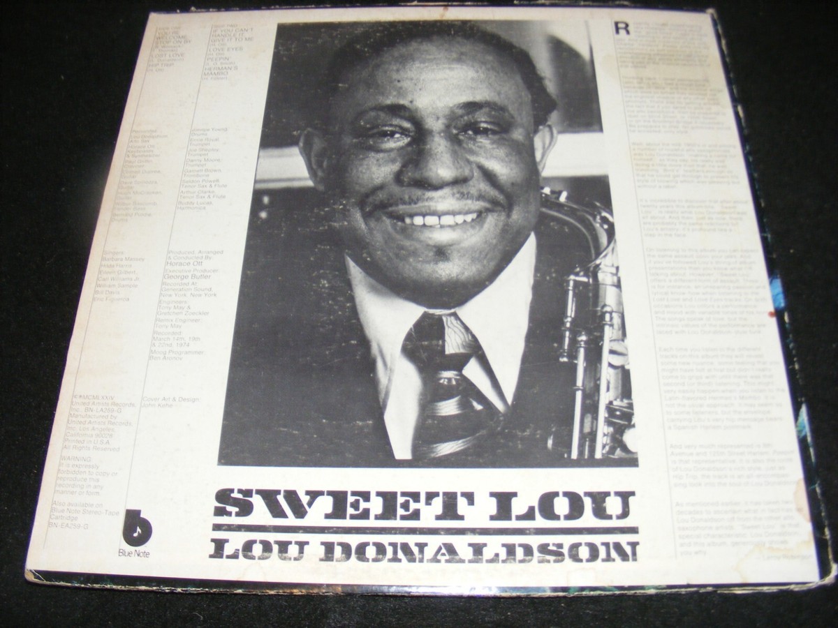 LOU DONALDSON Blue Note LP Blue Labels SWEET LOU Moody Soul Jazz