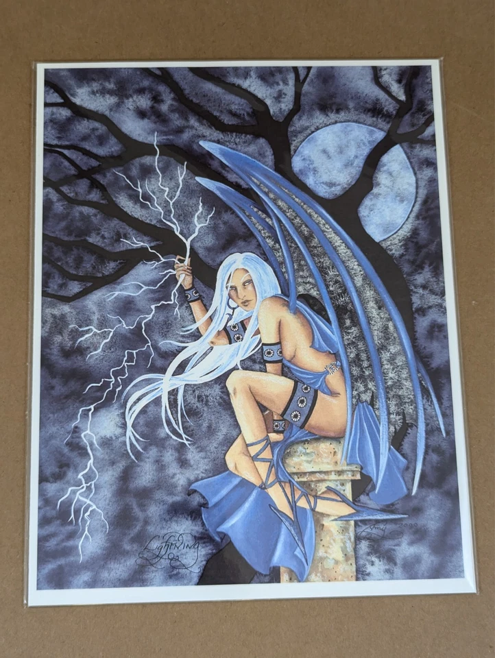 (12) AMY BROWN HADAS ESTAMPADAS 8" X 10" Y 9" X 11" ROSA AZUL, DANZA DEL FUEGO, TITANIA.. Foto 4 de 4