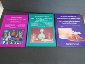 Monsen Baer Perfume Bottle Auction Catalogs 1996, 1997, 1998 w/ prices realized