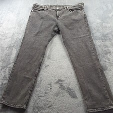 H&M Jeans Mens 44 x 32 Black Slim Fit Coupe Etroite Denim Stretch Recycled