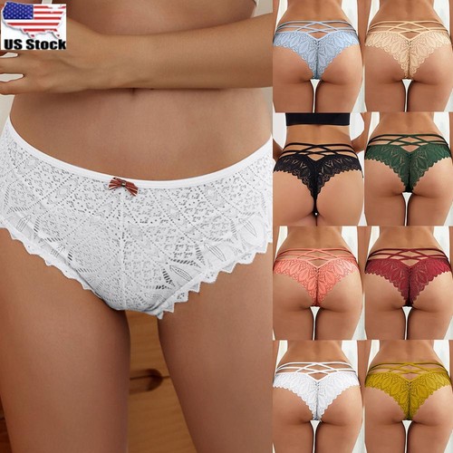 Women Sexy Lace Panties Seamless Knickers Lingerie Underwear G-string Briefs US