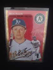 2023 Topps Chrome Platinum Nick Allen #381 Gold Toile Numbered /50