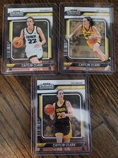 Complete set of 3 2024 CAITLIN CLARK RC Panini Contenders Campus Legends Cards