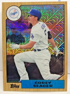 Corey Seager 2017 Topps Serie 2 Chrom 1987 Refraktor #87-CSE - Dodgers