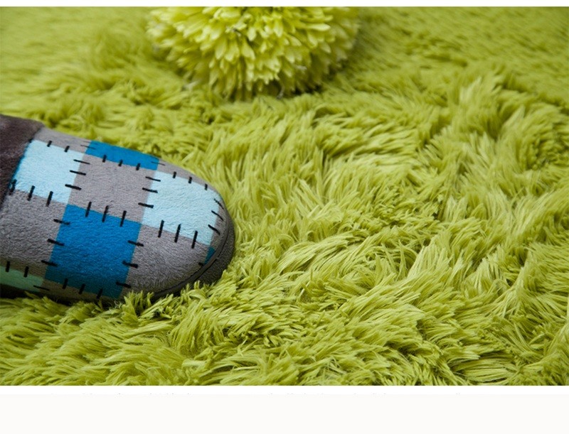 Shaggy Fluffy Rugs Anti-Skid Area Rugs Dining Room Carpet Home Bedroom ...