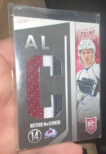 2013/14 Panini Prime Nathan Mackinnon Jersey 3 Color Jumbo Patch  #11/25 Rare