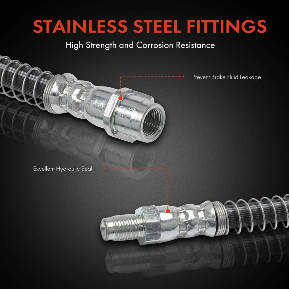 Nueva manguera hidráulica de freno trasero derecho y derecho para Mercedes-Benz E350 S430 S600 CLS55 AMG Foto 4 de 4