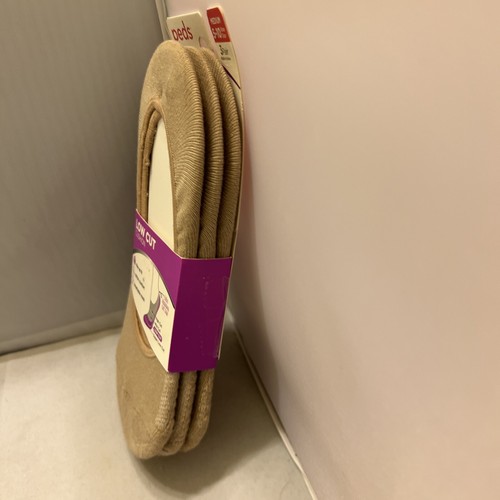 Peds No Show Corte Bajo Forro Calcetines Cojín Beige Zapatos Talla 5-10 Med - Imagen 6 de 15