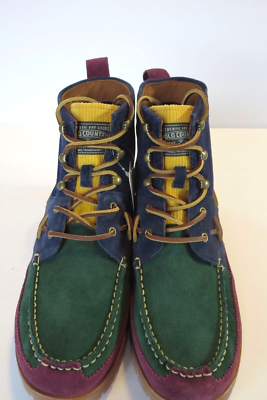 Polo Ralph Lauren Country Ranger Mid Boots (10.5) Colorblock Suede