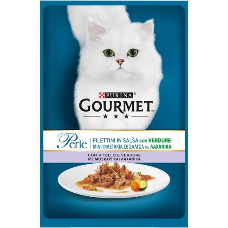 Gourmet Perle Filettini in Salsa 85gr Vitello e Verdure 12486063