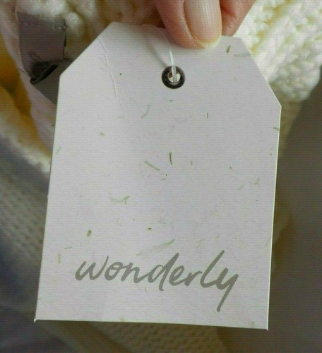 Wonderly Chunky Knit Sweater Size L NWT Egret Turtleneck Long Sleeve Acrylic - Picture 10 of 12