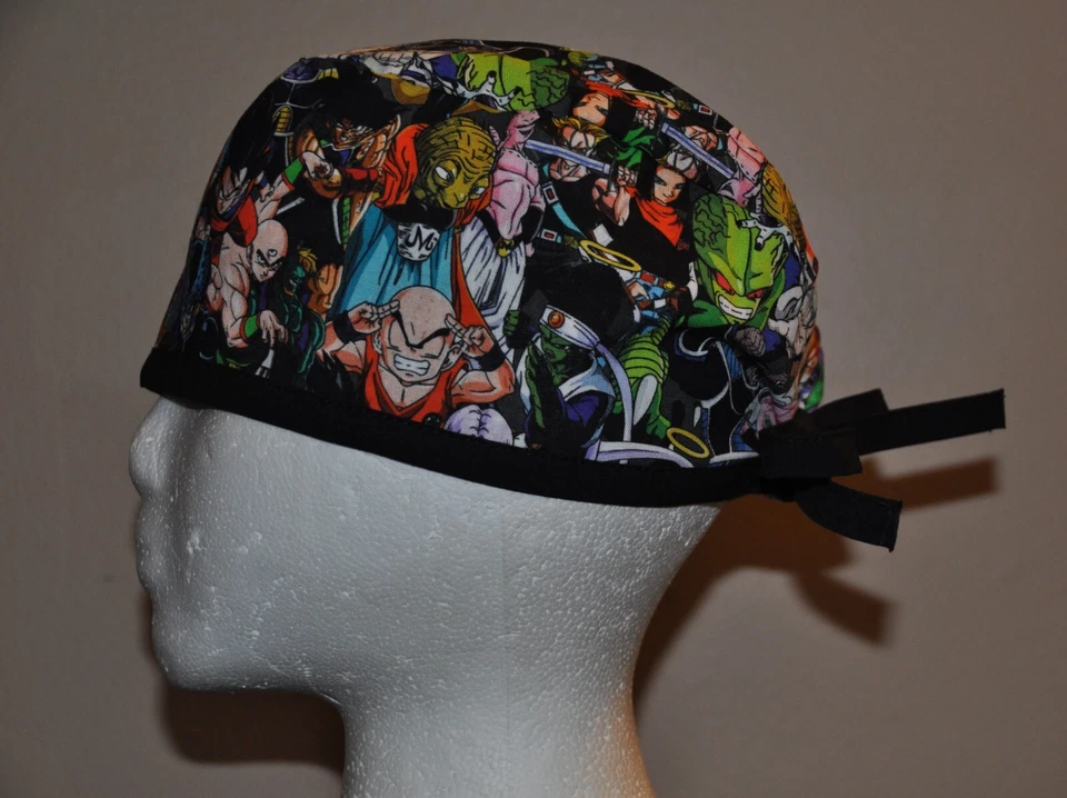 Men's Japanese Anime DBZ (Version 3)  cartoon Scrub Cap/Hat - One Size Fits Most - Image 2 of 4