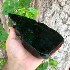 1515g Nephrite Jade, Nephrite Jade Free Form, Green Nephrite Jade