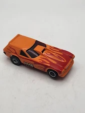 Aurora Afx Vega Van Gasser Orange Red Flames Slot Car Vintage Runs 