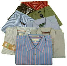 Seller's Lot 8 Men's Shirts New & Pre-Owned Brand Name All Tag Size L Large