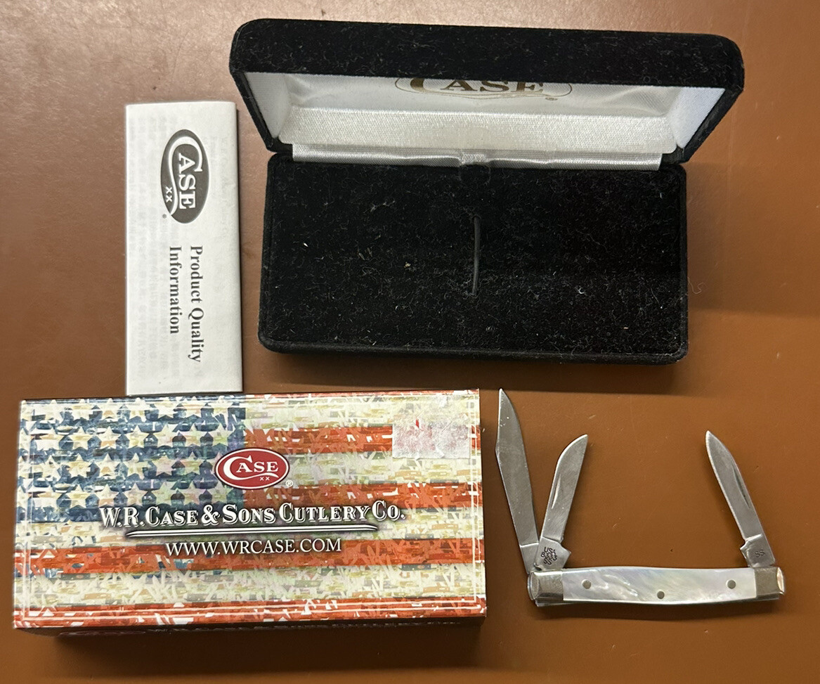Case XX Genuine Mother Of Pearl 8333 Small Stockman Pocket Knife 