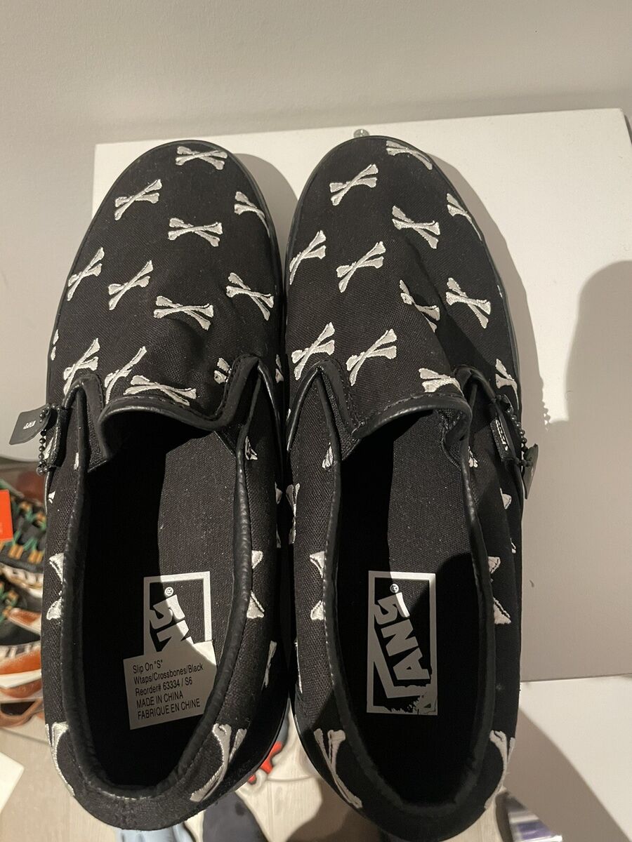 Vans X Wtaps Syndicate 006 Crossbones Slip On Shoes Size 9 Vans X Wtaps Syndicate 006 Crossbones Slip On Shoes Size 9