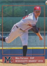 2018 Mississippi Braves Wes Parsons RC Rookie Atlanta