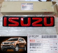 OEM Genuine Logo Isuzu Emblem Red Front Grille For Isuzu Mu-x Mux Dmax 12-19 13
